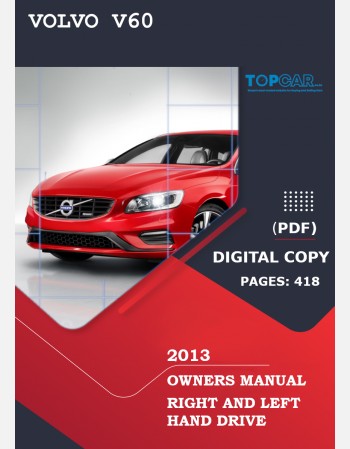 volvo v60 2013 owners manual lhd&rhd